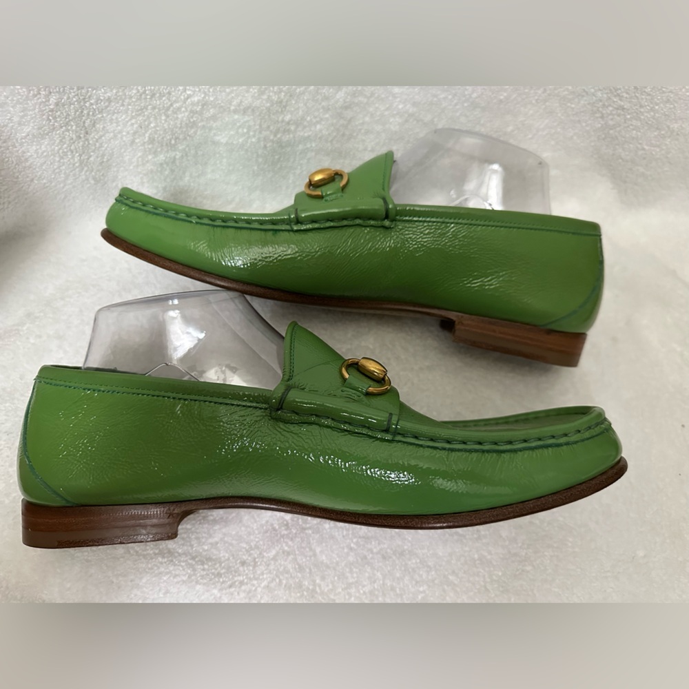 GUCCI “Authentic” Vintage Horsebit Driver Loafers In Green! - Picture 3 of 12